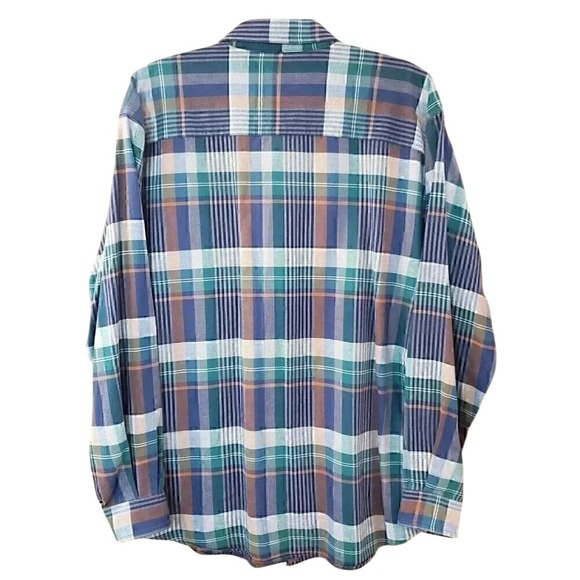 Eddie Bauer Bainbridge Flannel Plaid Long Sleeve Button Up Shirt Mens L - Picture 2 of 9